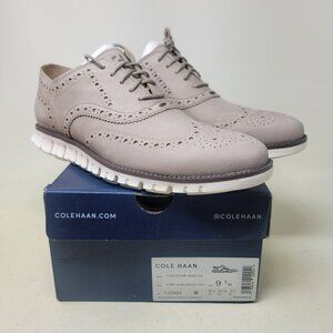Cole Haan Zerogrand Wingtip Oxford Sneakers Dune Nubuck Men's Size 9.5 C37893